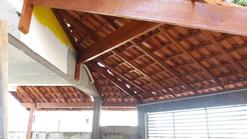 Construção de telhado